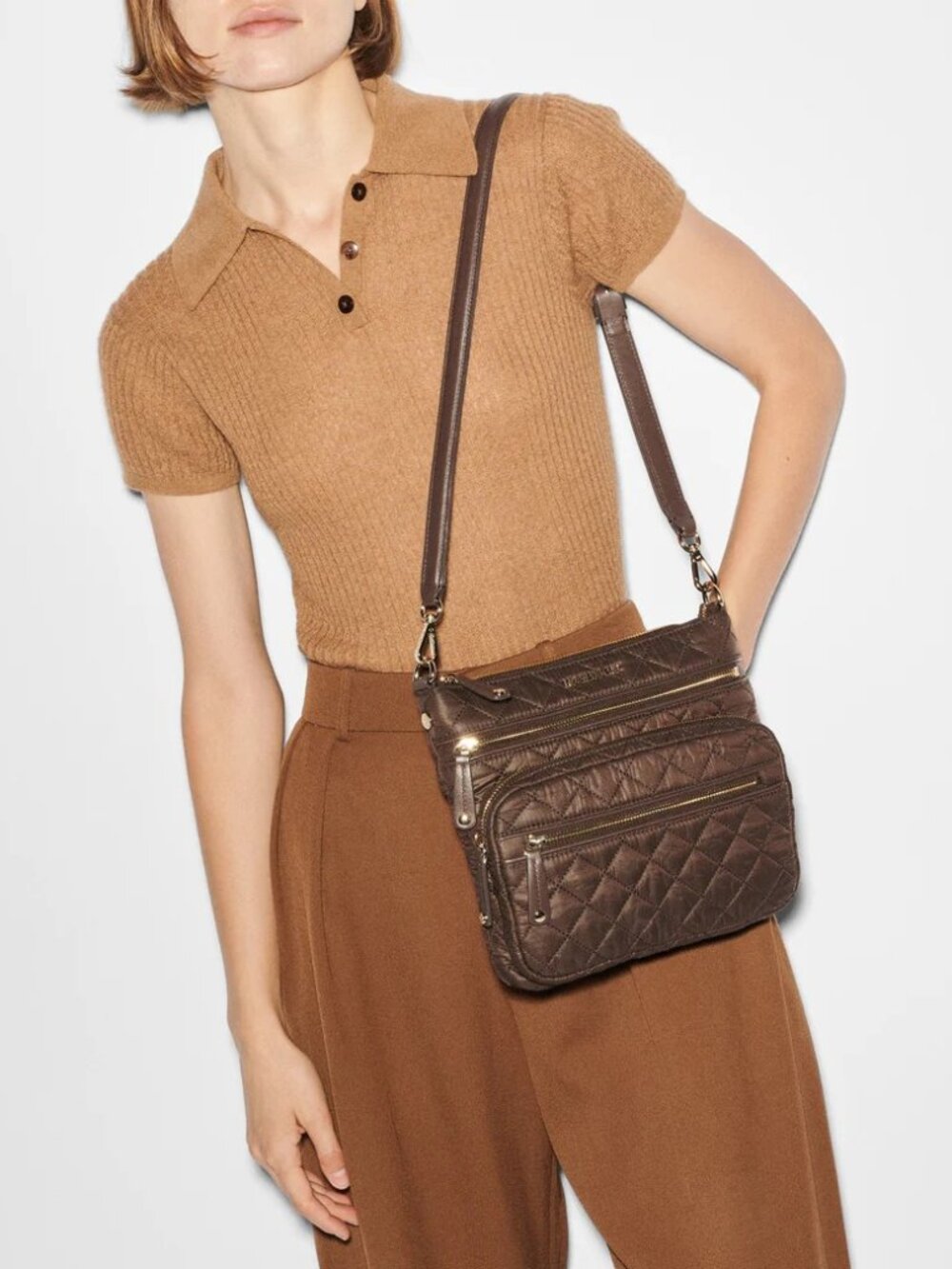 Downtown Crosby Crossbody Bag MZ Wallace walnut $325.00 - Picture 5 of 9